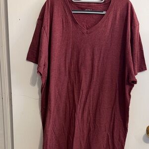BCG Maroon V-Neck Short Sleeve Tees Lot of 2-maroon and olive green. Size 3X